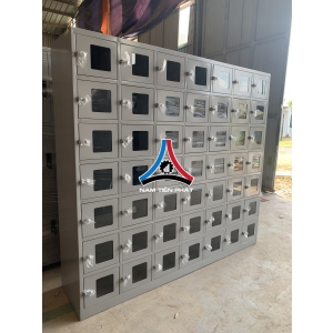 Tủ Locker cánh kính mica