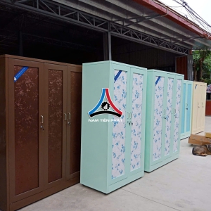 Tủ quần áo thường 2 cánh hoa văn 