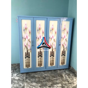 Tủ quần áo 4 cánh 3D không gương 