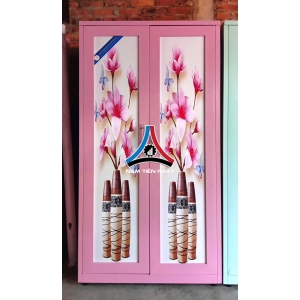 Tủ quần áo 2 cánh 3D không gương 