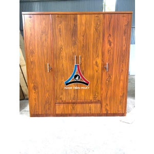 Tủ thép vân gỗ thường 4 cánh 1 hộc kéo 