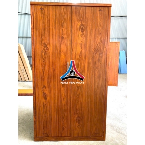 Tủ thép vân gỗ 2 cánh thường 