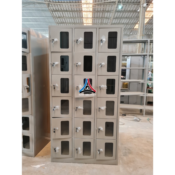 Tủ locker 18 cánh mica 986-3K