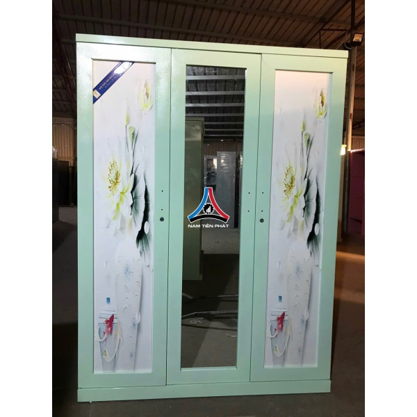 Tủ quần áo 3 cánh 3D có gương 