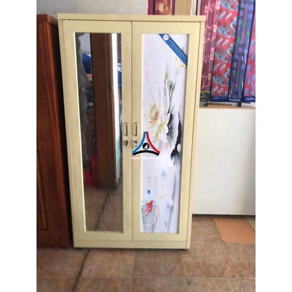 Tủ quần áo 2 cánh 3D có gương 