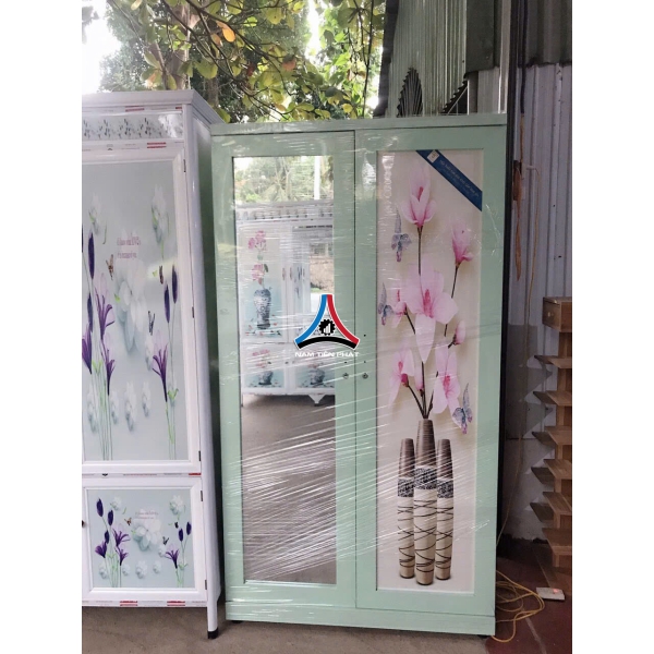 Tủ quần áo 2 cánh 3D có gương 