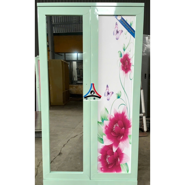 Tủ quần áo 2 cánh 3D có gương 
