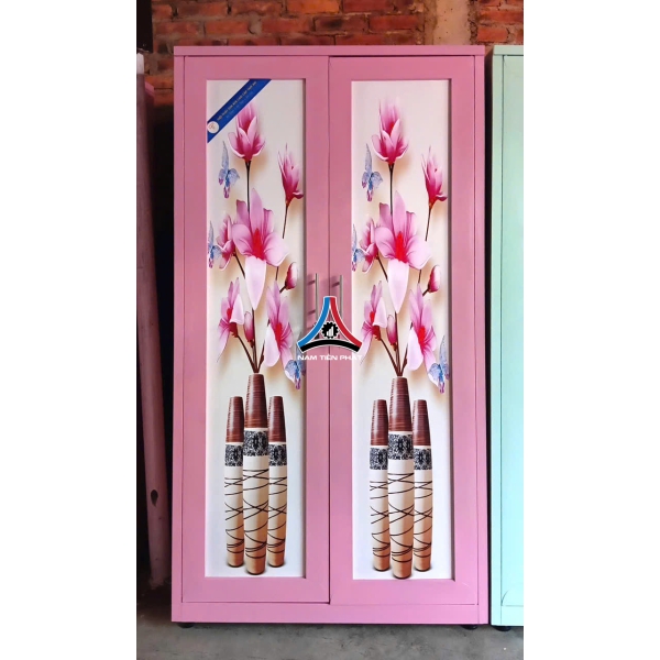 Tủ quần áo 2 cánh 3D không gương 