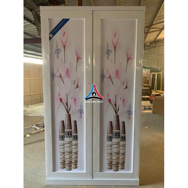 Tủ quần áo 2 cánh 3D không gương 