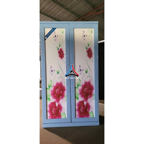 Tủ quần áo 2 cánh 3D không gương 