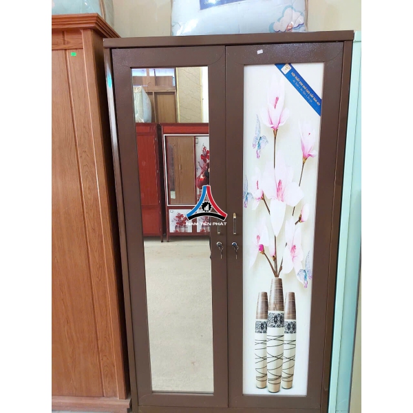 Tủ quần áo 2 cánh 3D có gương 